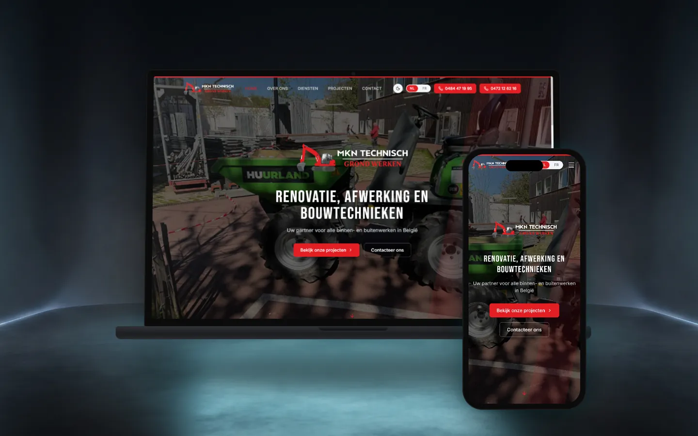 MKN Technisch — Construction & Renovation website by Qodmark